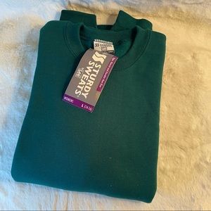 Vintage 90s LEE Turquoise Sweatshirt with tag womens size L